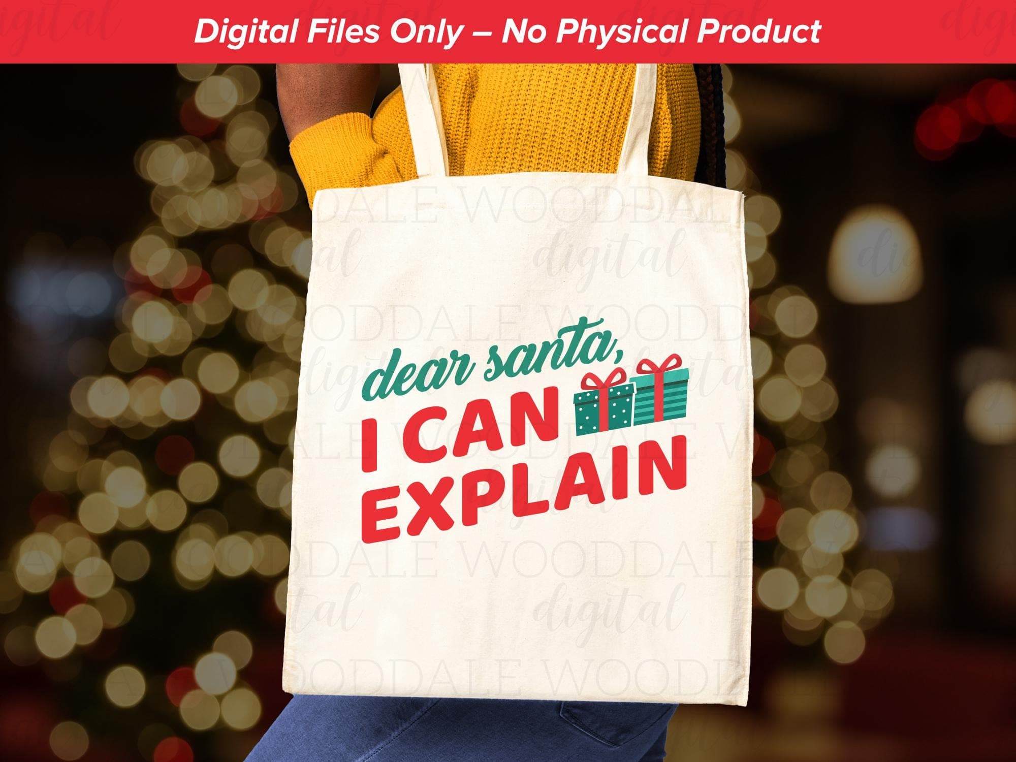 Dear Santa I Can Explain • Funny Christmas Typography • SVG PNG EPS + Source File image 3